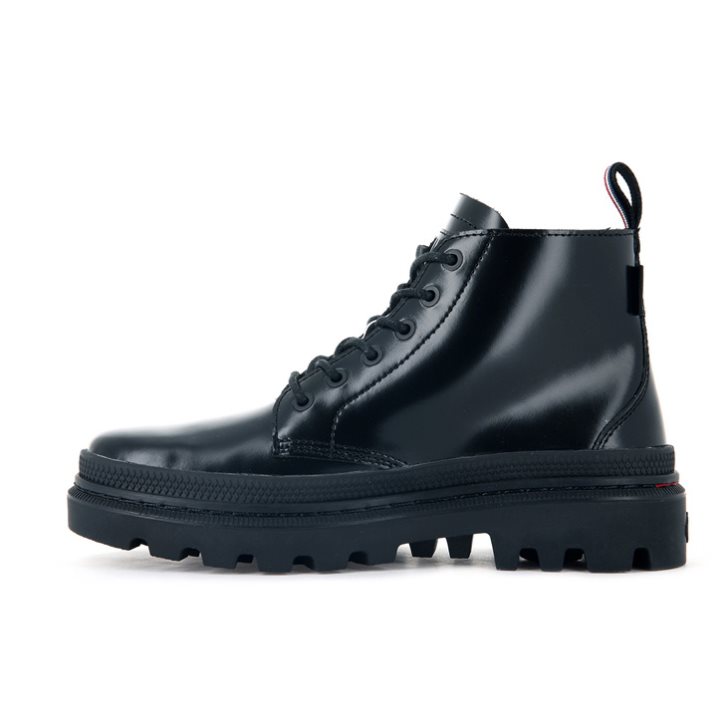 Bottes Palladium Pallatrooper Hi-1 Femme Noir | FR BIU245W